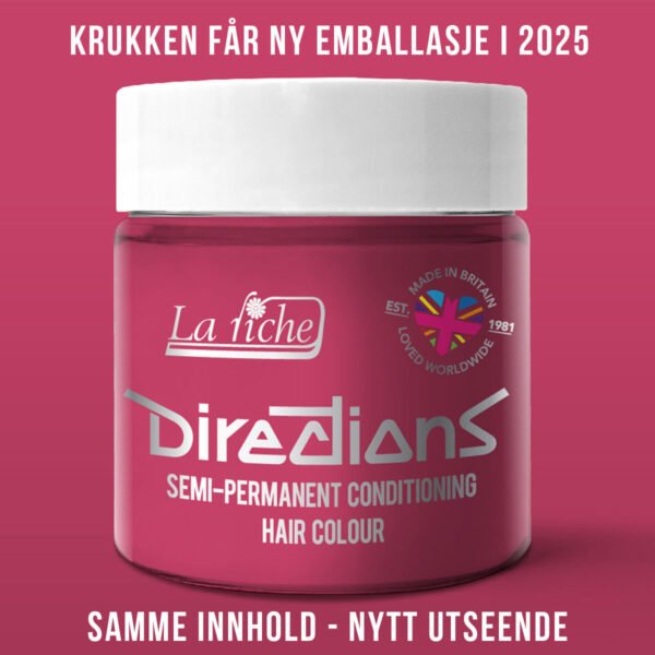 Directions Flamingo Pink semi permanent hårfarge La Riche 100ml RiffRaff.no
