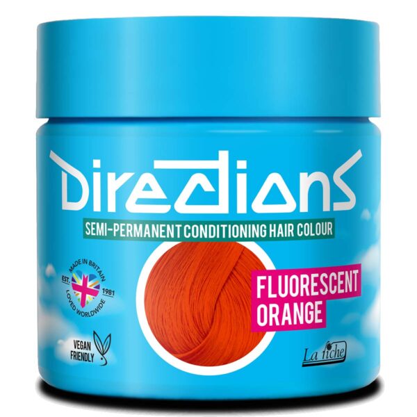 Directions Fluorescent Orange semi permanent hårfarge La Riche 100ml RiffRaff.no