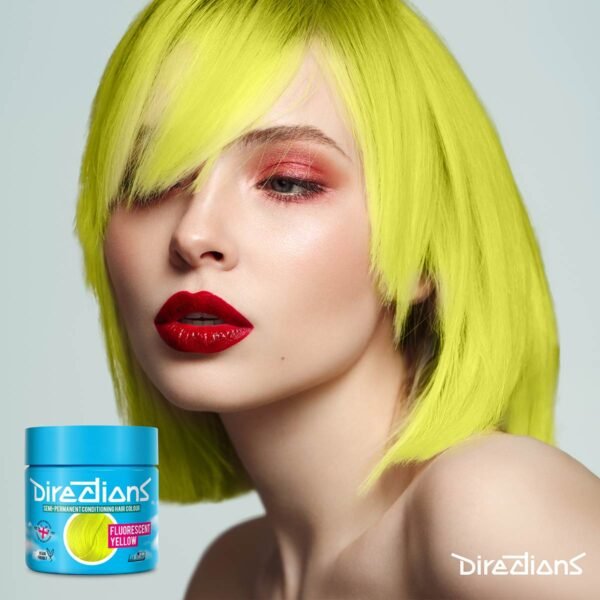 Directions Fluorescent Yellow semi permanent hårfarge La Riche 100ml RiffRaff.no