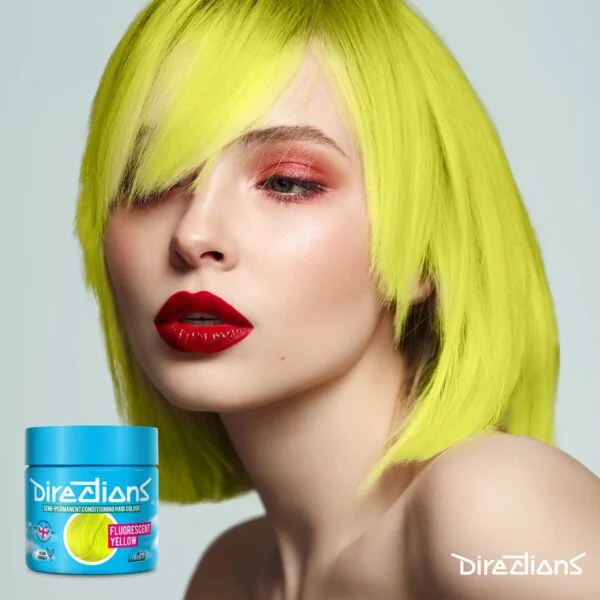 Directions Fluorescent Yellow semi permanent hårfarge La Riche 100ml RiffRaff.no