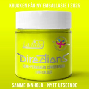 Directions Fluorescent Yellow semi permanent hårfarge La Riche 100ml RiffRaff.no