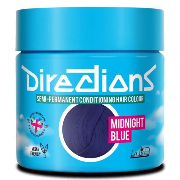 Directions Midnight Blue semi permanent hårfarge La Riche 100ml RiffRaff.no
