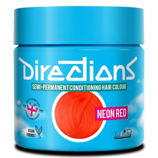 Directions Neon Red semi permanent hårfarge La Riche 100ml RiffRaff.no