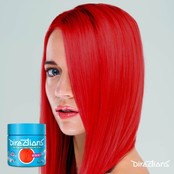 Directions Neon Red semi permanent hårfarge La Riche 100ml RiffRaff.no