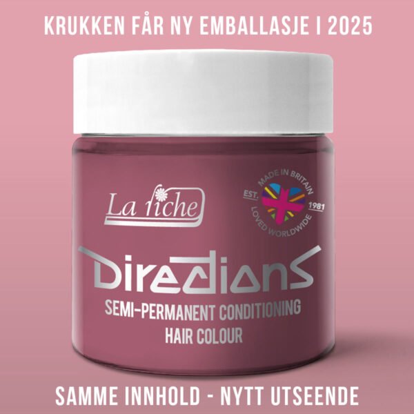 Directions Pastel Rose semi permanent hårfarge La Riche 100ml RiffRaff.no