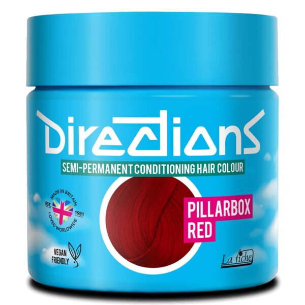 Directions Pillarbox Red semi permanent hårfarge La Riche 100ml RiffRaff.no