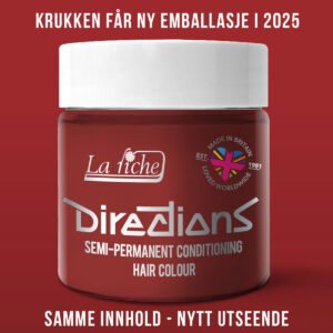 Directions Pillarbox Red semi permanent hårfarge La Riche 100ml RiffRaff.no