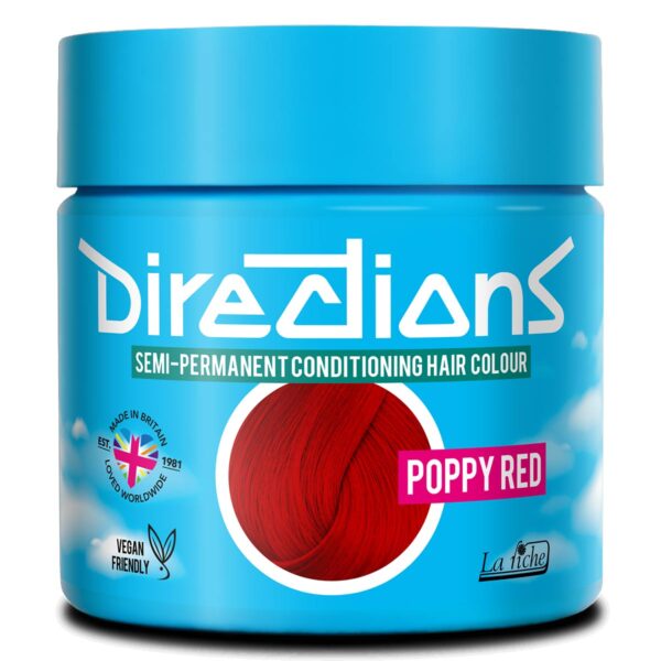Directions Poppy Red semi permanent hårfarge La Riche 100ml RiffRaff.no