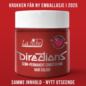 Directions Poppy Red semi permanent hårfarge La Riche 100ml RiffRaff.no