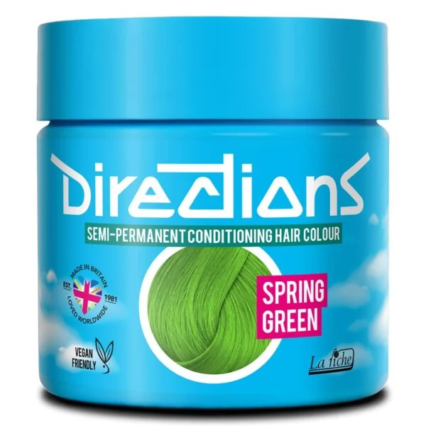 Directions Spring Green semi permanent hårfarge La Riche 100ml RiffRaff.no