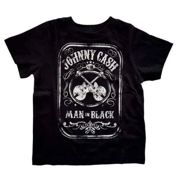 Johnny Cash Man In Black t-skjorte barn JCTS17TB