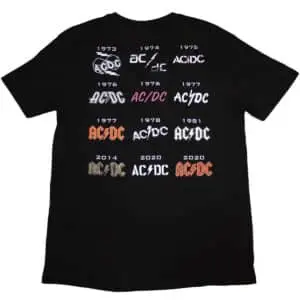 AC/DC Rock or Bust gråmelert t-skjorte ACDCTS110MB