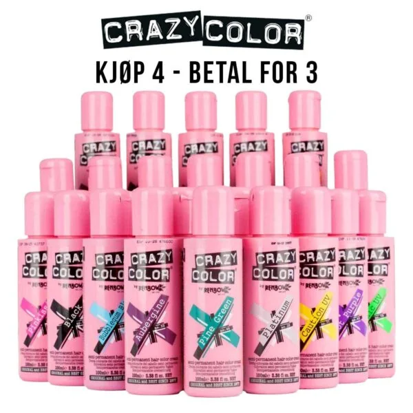 Crazy Color Hårfarge - 4 for 3 tilbud
