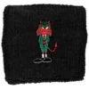 AC/DC svettebånd med brodert Angus Devil logo Wb047 Rock Off RiffRaff.no