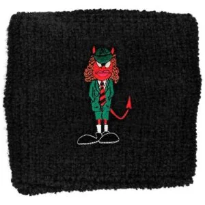 AC/DC svettebånd med brodert Angus Devil logo Wb047 Rock Off RiffRaff.no