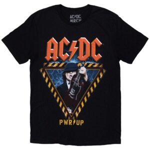 AC/DC Angus Triangle Ex EU Tour 2024 t-skjorte Rock Off ACDCTS131MB RiffRaff.no