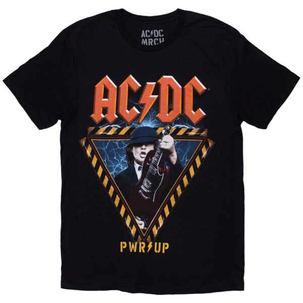 AC/DC Angus Triangle Ex EU Tour 2024 t-skjorte Rock Off ACDCTS131MB RiffRaff.no