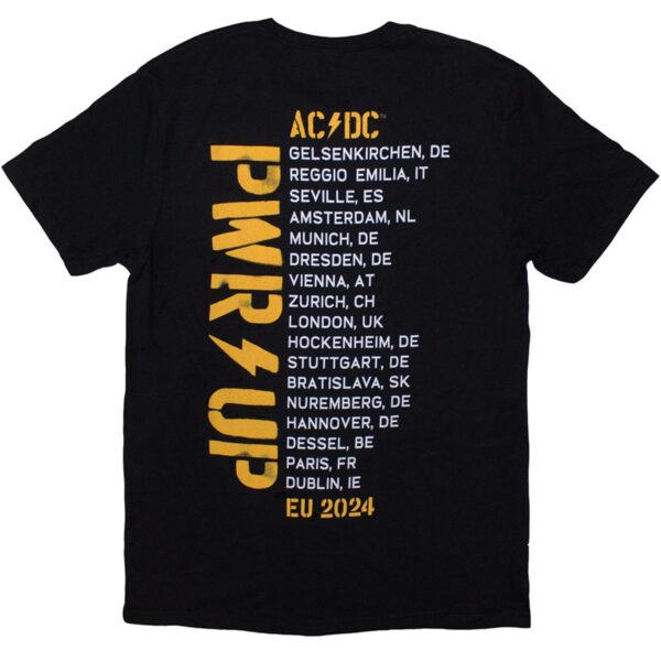 AC/DC Angus Triangle Ex EU Tour 2024 t-skjorte Rock Off ACDCTS131MB RiffRaff.no