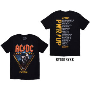 AC/DC Angus Triangle Ex EU Tour 2024 t-skjorte Rock Off ACDCTS131MB RiffRaff.no