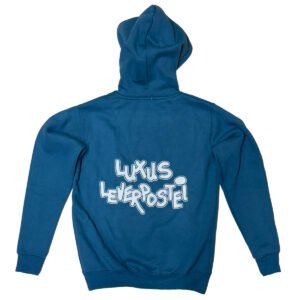 Luxus Leverpostei hettegenser merch blå Luxus Leverpostei hettegenser merch blå RiffRaff.no