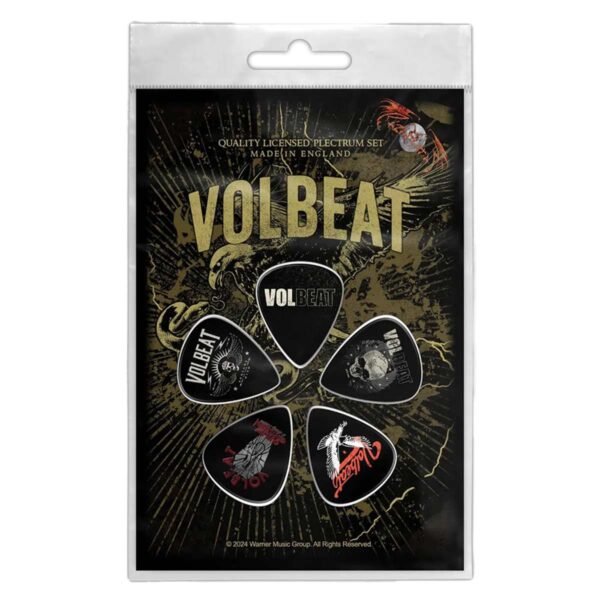 Volbeat Eagle gitarplekter sett PP073 Rock Off RiffRaff.no