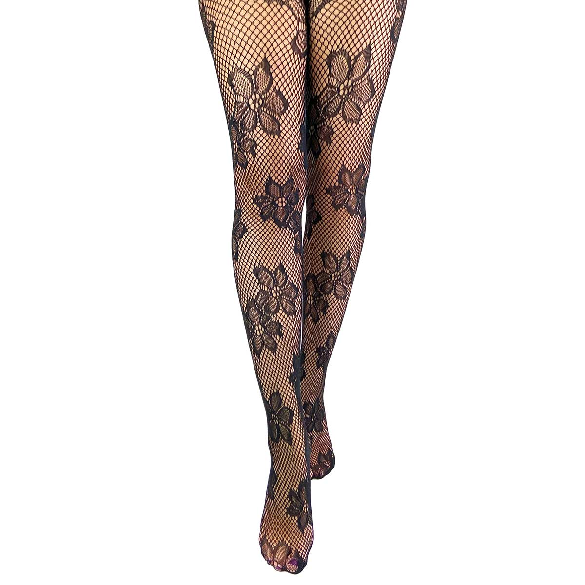 Pamela Mann Blossom nettingstrømpebukse RiffRaff.no BlossomNetTights