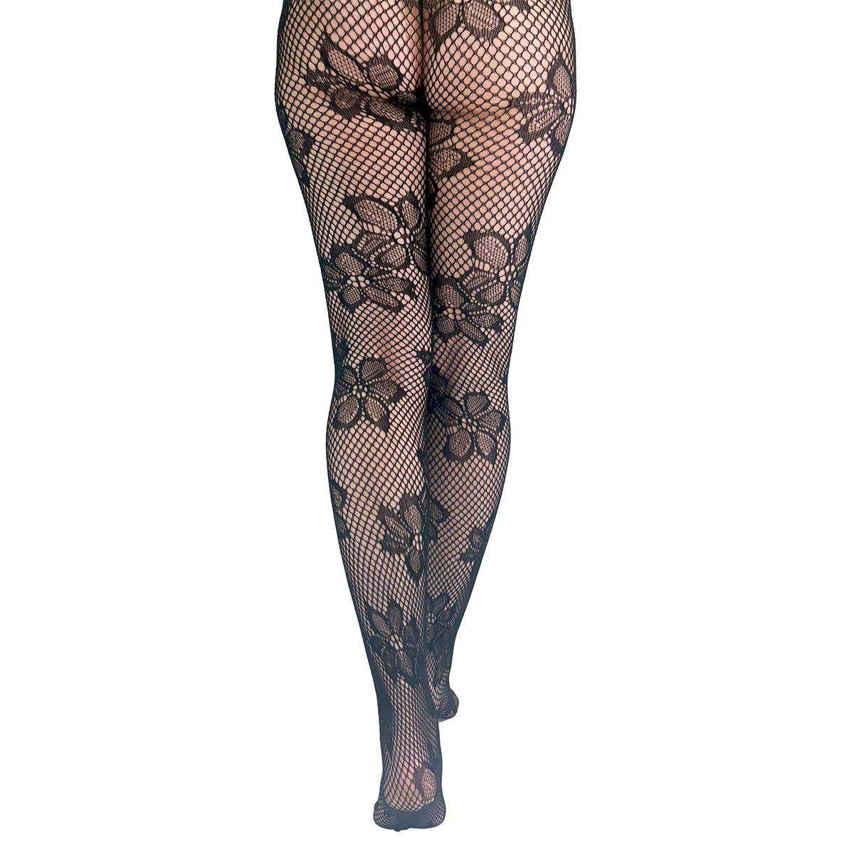 Pamela Mann Blossom nettingstrømpebukse RiffRaff.no BlossomNetTights