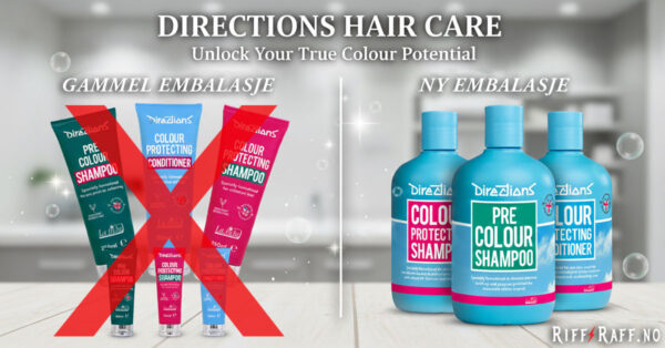 Directions lanserer nye 350 ml flasker for Pre Colour og Colour Protecting-serien. Bloggpost header 11.09.2025